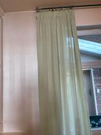 rideaux vert clair de 2,50 m de long et 1,40 m de large, Comme neuf, Enlèvement
