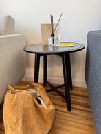 Zwarte ronde bijzettafel, Minder dan 55 cm, Rond, Zo goed als nieuw, Modern, scandinavisch