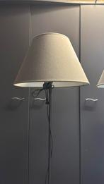 2 stuks staan lamp met grijze stoffen kap, Ophalen, Zo goed als nieuw