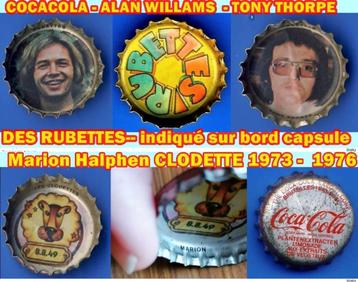 COCA COLA 4 CAPSULES COLLECTOR  - RUBETTES, Envoi