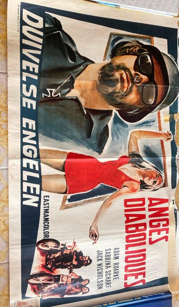 Duivelse engelen : jack nicholson, Verzamelen, Posters, Gebruikt, Ophalen of Verzenden