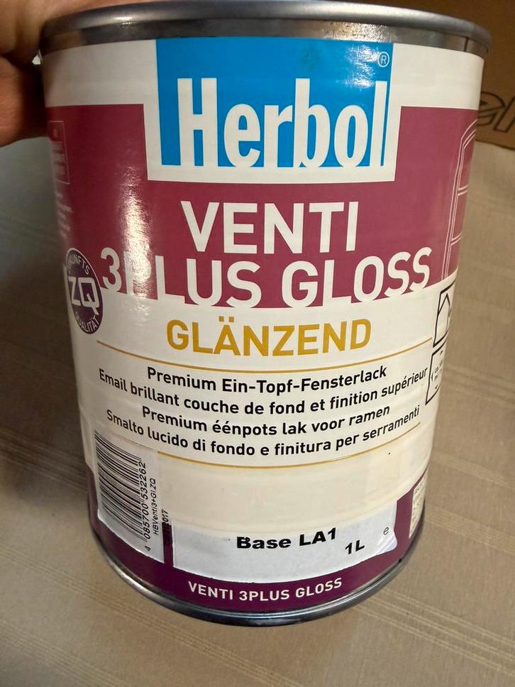 Herbol ral 9010, zuiver witte lak 1liter, Hobby & Loisirs créatifs, Bricolage, Neuf, Matériel, Enlèvement ou Envoi
