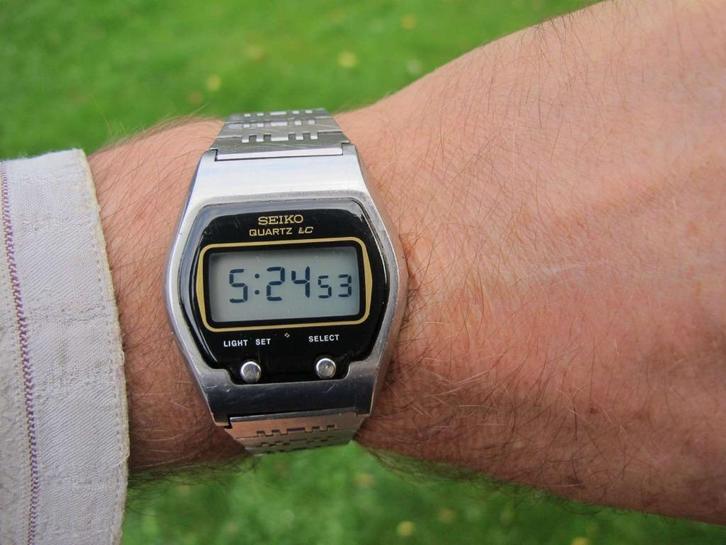 Vintage SS Seiko lcd 0664-5000 van 1976 mooi!, Antiek en Kunst, Antiek | Klokken, Ophalen of Verzenden