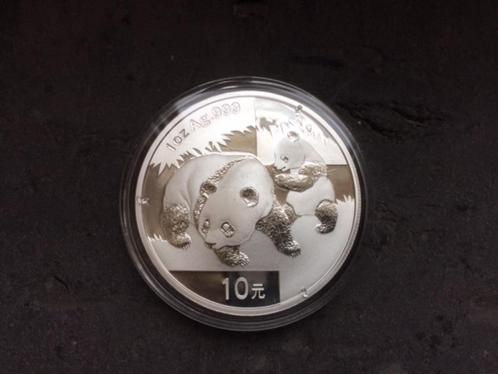 2008 China - Panda - 1 oz silver, Postzegels en Munten, Edelmetalen en Baren, Zilver, Ophalen of Verzenden