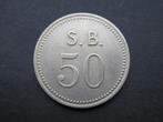 50 Cent ND(1952) Gestichtsgeld Sint Bavo Kliniek (Nikkel), ½ gulden, Koningin Juliana, Losse munt, Verzenden