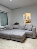 Zetel en bijpassende poef, Ophalen, Zo goed als nieuw, Stof