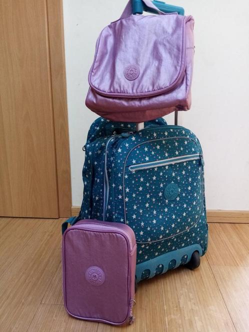 Kipling malette - sac de diner - plumier, Handtassen en Accessoires, Tassen | Schooltassen, Gebruikt, Aktetas of Boekentas, 30 tot 40 cm
