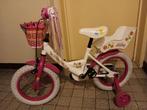 Kinderfiets, meisjesfiets 14 inch met zijwieltjes, Fietsen en Brommers, Fietsen | Kinderfietsjes, Ophalen, Zo goed als nieuw, Zijwieltjes