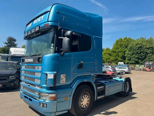 Scania R124-420 BELGIAN TRUCK-AIRCO-RETARDER* (bj 2003), Auto's, Vrachtwagens, Bedrijf, Scania, Diesel, Euro 3, Handgeschakeld