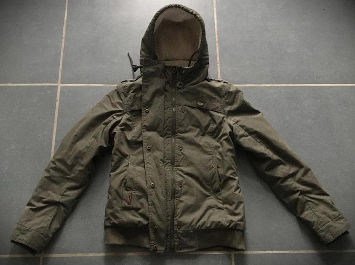 Ragwear jas met voering en afneembare kap Small (38-40), Kleding | Dames, Jassen | Winter, Zo goed als nieuw, Ophalen of Verzenden