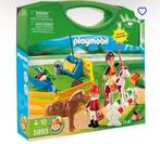 Playmobil 5893 Valise de transport Poney ferme, Comme neuf, Ensemble complet, Enlèvement ou Envoi