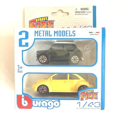 Burago street fire Mini set., Hobby en Vrije tijd, Modelauto's | 1:43, Zo goed als nieuw, Auto, Overige merken, Ophalen