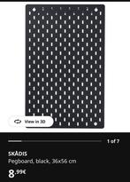 SKADIS IKEA zwart 36x56 cm x2, Huis en Inrichting, Woonaccessoires | Memoborden, Ophalen of Verzenden, Zo goed als nieuw, Overige typen