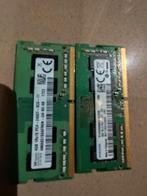 2x 4 gb ram 2400Mhz, Computers en Software, RAM geheugen, Gebruikt, DDR4, Ophalen of Verzenden, Laptop