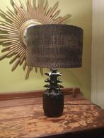 Vintage lamp met ebbenhouten ananas uit de jaren 50, Antiek en Kunst, Antiek | Verlichting, Verzenden