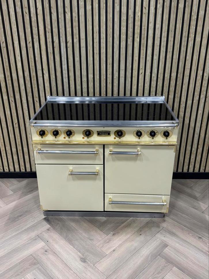 Falcon deluxe 110cm Crème Keramisch + Hete Lucht, Elektronische apparatuur, Fornuizen, Keramisch, Grill, Ophalen of Verzenden