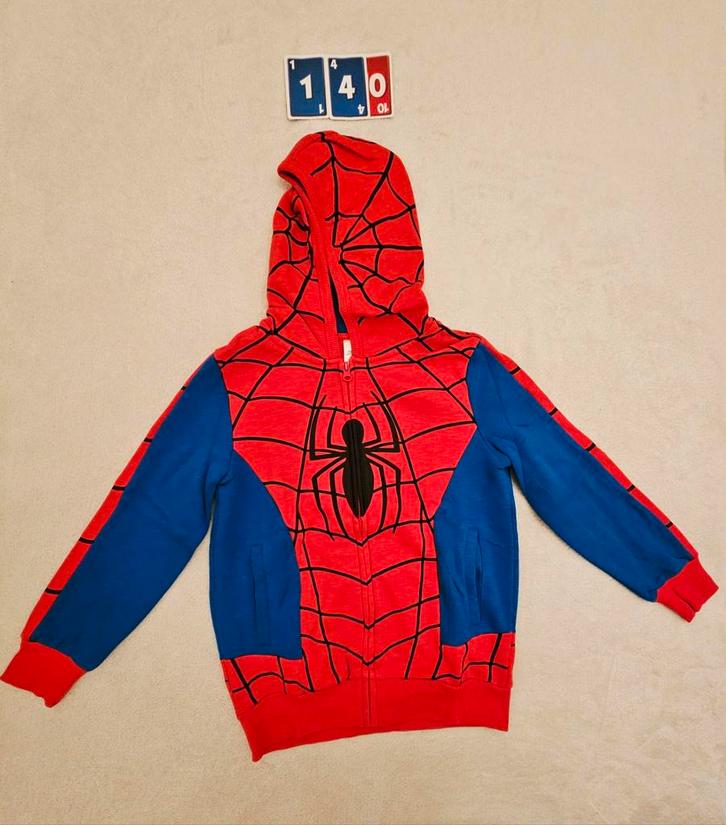 C&A Spiderman vest met rits en capuchon NIEUW! | maat 140, Kinderen en Baby's, Kinderkleding | Maat 140, Ophalen of Verzenden