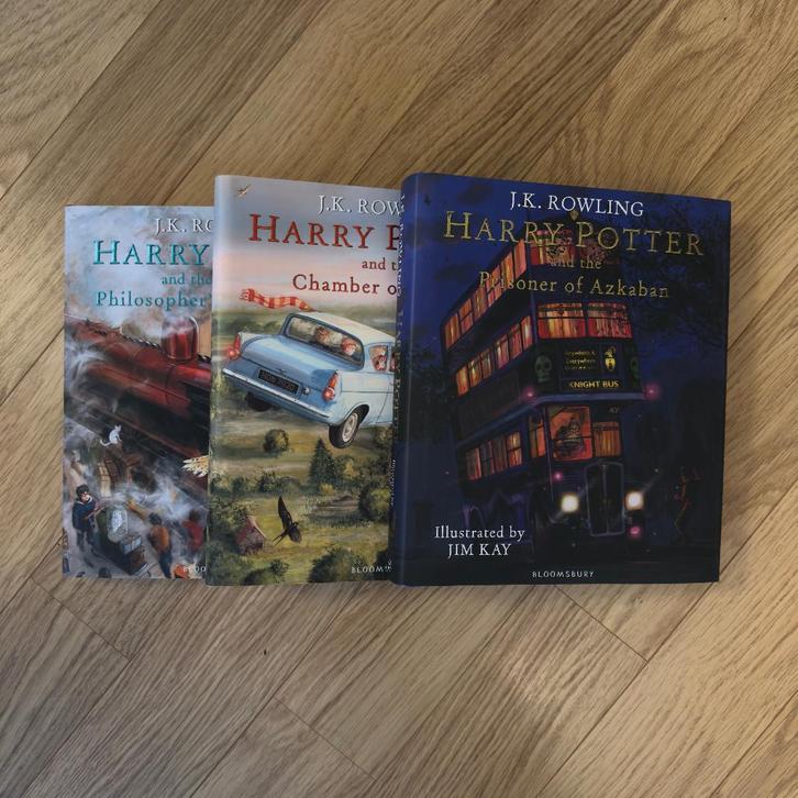 Harry Potter 1-3 illustrés (anglais), Boeken, Fantasy, Zo goed als nieuw, Ophalen