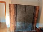 Kleerkast 200cm - decor - old wood/donkergrijs, Ophalen, Zo goed als nieuw, 3 of 4 laden, 200 cm of meer