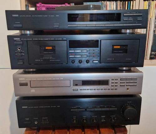 Chaine Stéréo Yamaha + baffles, TV, Hi-fi & Vidéo, Chaîne Hi-fi, Utilisé, Deck cassettes ou Lecteur-enregistreur de cassettes