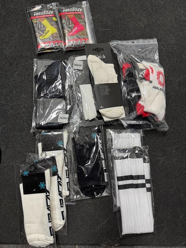 Collectie high-end race- en fietssokken (maat L/43-46), Fietsen en Brommers, Fietsaccessoires | Fietskleding, Overige maten, Ophalen of Verzenden