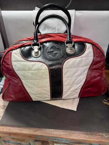 Gucci soft leather duffle Boston travel bag /shoulder bag XL beschikbaar voor biedingen