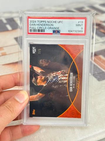2024 TOPPS NOCHE UFC DAN HENDERSON FULL CIRCLE-ORANGE psa-9 beschikbaar voor biedingen