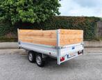 Plateau dubbelas 750kg 158x310cm, Auto diversen, Ophalen, Zo goed als nieuw