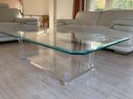 Glazen Salontafei in prachtige staat, Huis en Inrichting, Tafels | Salontafels, Ophalen, Glas