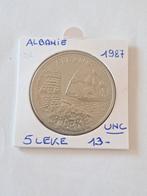 Albanie 5 leke 1987 in UNC !!!, Timbres & Monnaies, Monnaies | Europe | Monnaies non-euro, Enlèvement ou Envoi