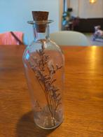 Decoratieve fles met droogbloem, Huis en Inrichting, Woonaccessoires | Stolpen, Ophalen, Zo goed als nieuw