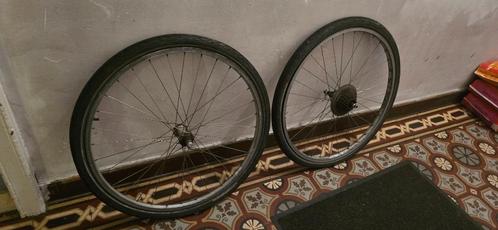 2 Shimano 26" compleet aluminium wielen met 7 versnellingen, Fietsen en Brommers, Fietsonderdelen, Wiel, Ophalen