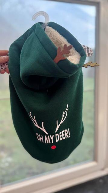 Kerst Pull over “oh my deer” - Katten/kleine honden beschikbaar voor biedingen