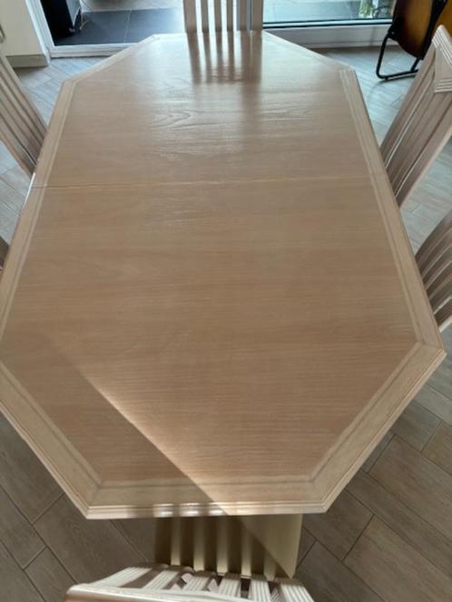 Uittrekbare tafel van 200cm naar 245 cm rosé sérusé, Huis en Inrichting, Tafels | Eettafels, Gebruikt, 100 tot 150 cm, 200 cm of meer