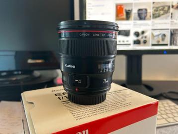 Objectif Canon EF 24mm f/1.4 L ll USM, Enlèvement, Comme neuf, Objectif grand angle