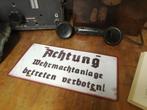 Achtung Wehrmachtanlage betreten verboten!, Verzamelen, Militaria | Tweede Wereldoorlog, Ophalen of Verzenden, Landmacht, Overige typen