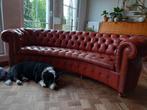 Unieke gebogen Chesterfield driezit, Huis en Inrichting, Ophalen, Gebruikt, Driepersoons, 200 tot 250 cm