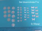 scrap bloemen vlinders knutselen zomer communie valentijn 4, Hobby en Vrije tijd, Scrapbooking, Ophalen of Verzenden, Nieuw, Scrap