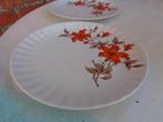 16 Dessert borden oranje bloem Bavaria Porselaine Wunsiedel, Ophalen