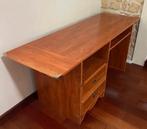 Vintage magnifique grand bureau de chez Gautier en merisier, Ophalen, Zo goed als nieuw, Bureau