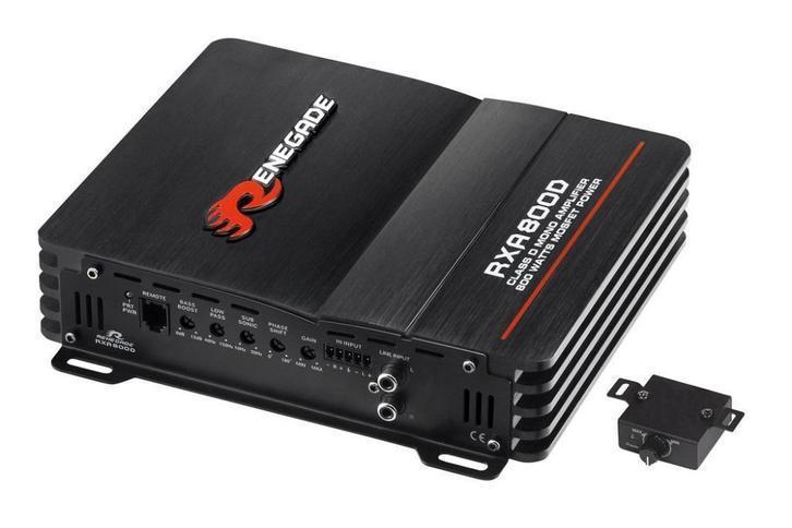 Renegade RXA-800D monoblock versterker 400 watts RMS 1 ohms, Auto diversen, Autospeakers