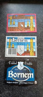 3 oude bieretiketten Bornemse dubbel en trippel, Verzamelen, Biermerken, Ophalen of Verzenden