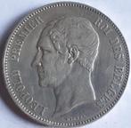 BELGIQUE : 5 FRANCS 1851 KM 17 UNC ! !, Timbres & Monnaies, Monnaies | Belgique, Monnaie en vrac, Argent, Argent, Envoi