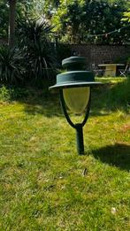 Imposante mooie straatlantaarn (staand model) groene kleur, Tuin en Terras, Buitenverlichting, Ophalen, Zo goed als nieuw, Waterbestendig
