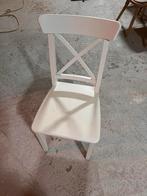 Ikea ingolf stoelen - wit, Huis en Inrichting, Stoelen, Ophalen, Gebruikt, Wit, Vier