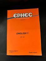 Livre d anglais EPHEC édition 2020, Comme neuf, Anglais