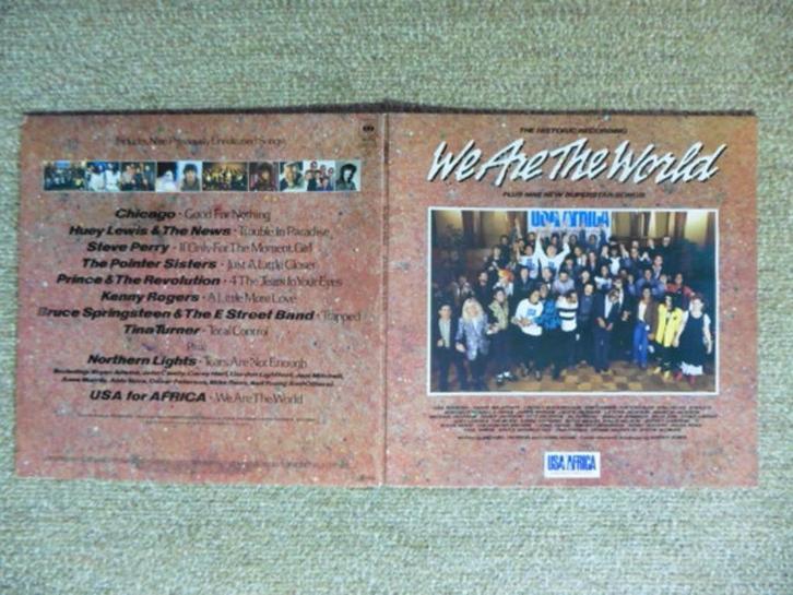 USA For Africa LP We Are The World (CBS 1985), Cd's en Dvd's, Vinyl | Pop, Zo goed als nieuw, 1980 tot 2000, 12 inch, Ophalen of Verzenden