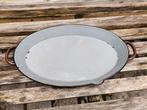 Vintage emaille ovale ovenschaal braadslede 35 cm, Ophalen of Verzenden
