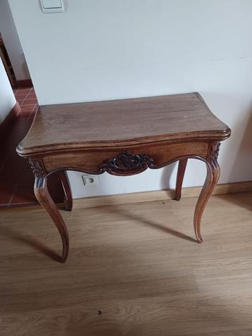 Vintage mahoniehouten speeltafel beschikbaar voor biedingen