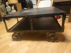 Industrieel salon tafel ijzer, Huis en Inrichting, Ophalen, Gebruikt